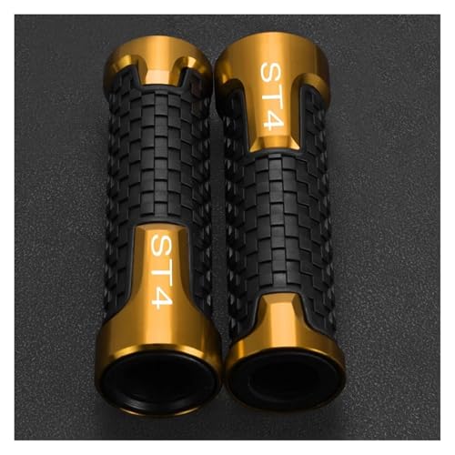 Motorrad 7/8''22MM CNC Lenkerkappe Endstopfen Lenkergriffe FÜR DUCATI ST2 ST3 ST4 2020 2021 2022 2023 Alle Baujahre Zubehör(Gold) von WAJUHJK