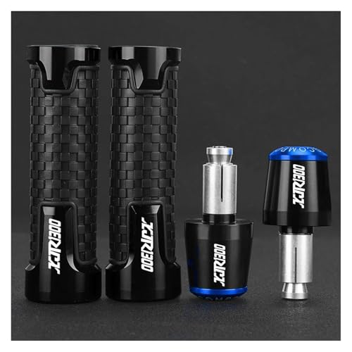 Motorrad 7/8'' 22mm Lenkergriffe Enden Lenkerkappe Griff Endstopfen FÜR XJR1300 XJR 1300 1998-2012 2013 2014 2015 16(BlackBlack Blue) von WAJUHJK