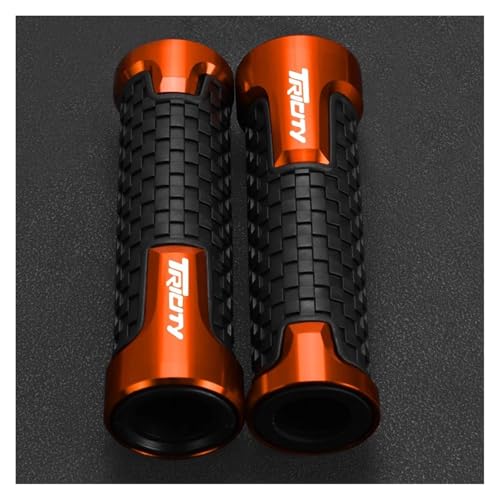 Motorrad 7/8" 22mm Lenkergriffe Lenkerendstopfen FÜR Tricity 125 155 300 2014-2022 2021 Tricity125 Tricity300 TRICITY(Orange) von WAJUHJK