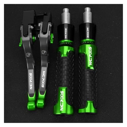 Motorrad Für NC700S NC 700 NC700 S 2012 2013 Griffe Klappbare Verstellbare Bremskupplungshebel Lenkergriffe Ende(Gary Green) von WAJUHJK