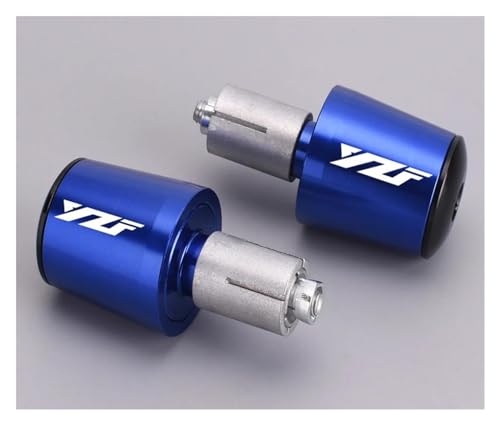 Motorrad-Lenkerendgewicht, Lenkergriffkappe, Anti-Vibrations-Silder-Stecker Für YZFR1 YZFR3 YZFR6 R125 YZF R25 R1M R1S R6S(Blue) von WAJUHJK