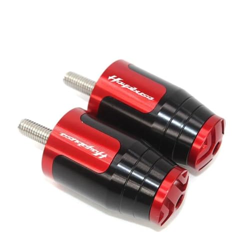 Motorradzubehör 7/8'' 22MM Lenkergriffe Lenkerkappen Endstopfen Für HAYABUSA/GSXR1300 GSXR 1300 2008-2016(Red) von WAJUHJK