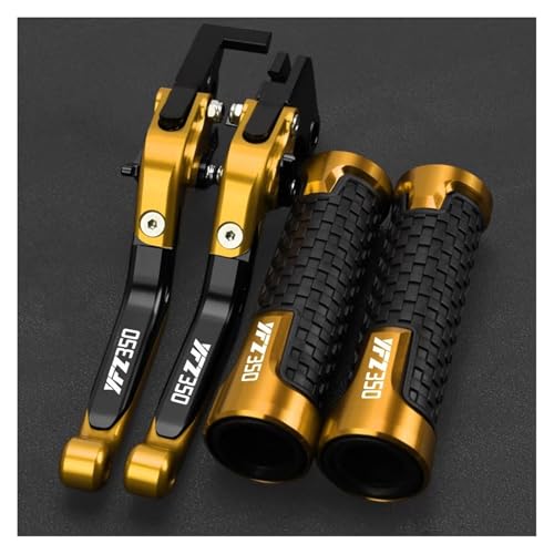 Motorradzubehör FÜR YFZ 350 Banshee 2002-2008 2007 Bremskupplungshebel Lenkergriff Lenkergriff YFZ350(Gold Black Gold) von WAJUHJK