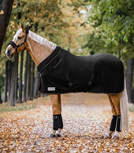 WALDHAUSEN Fleecedecke Modern Rosé, 155 cm, schwarz von WALDHAUSEN