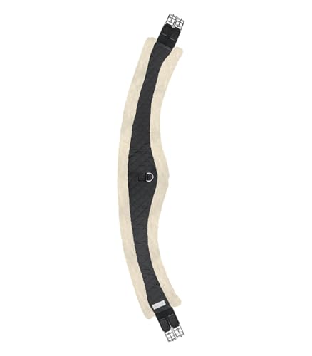 WALDHAUSEN Mond Langgurt mit Teddyfell, schwarz/Natur, 120 cm von WALDHAUSEN