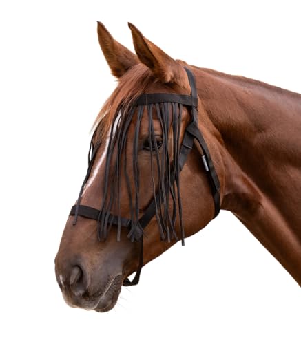 Waldhausen Weidehalfter mit Fliegenfransen schwarz, Shetty Waldhausen Weidehalfter mit Fliegenfransen schwarz, Shetty von WALDHAUSEN