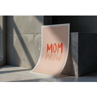 A4 Poster Mom Wow A4 Poster Mom Wow von WALDPAPIER