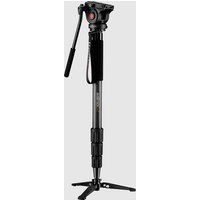 Walimex Pro 20787 Einbeinstativ Arbeitshöhe=730 - 1910mm Schwarz inkl. Tasche, Wasserwaage, inkl. H von WALIMEX PRO