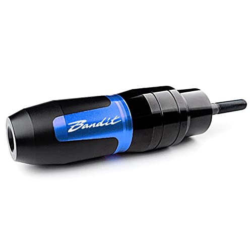 WALKFB Sturzschutz Für Suzuki Bandit GSF 1250 S 1250 1200 250 400 650 GSX650F Motorrad CNC Fallschutz Auspuff Slidesr Crash Protector (Color : Blue) von WALKFB