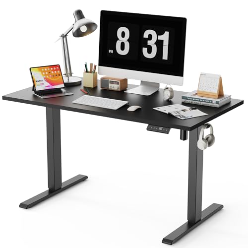 WALKINGDESK Ganze Tischplatte Höhenverstellbarer Schreibtisch, Elektrisch 120 x 60 cm Computertisch, Steh-Sitz Tisch mit Einteiliger Tischplatte, Standing Desk mit 4 Memory Funktion, Schwarz WALKINGDESK Ganze Tischplatte Höhenverstellbarer Schreibtisch, Elektrisch 120 x 60 cm Computertisch, Steh-Sitz Tisch mit Einteiliger Tischplatte, Standing Desk mit 4 Memory Funktion, Schwarz von WALKINGDESK