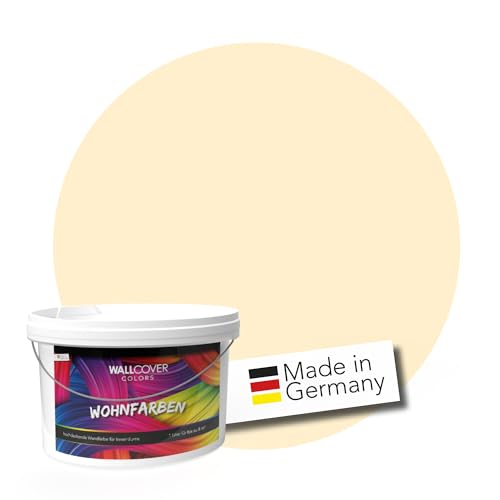 WALLCOVER hochwertige Wandfarbe für Innen | Gelb | 1L für 8m² | Hochdeckende Innenfarbe Matt (Klasse 1) | Profi Qualität aus Deutschland WALLCOVER hochwertige Wandfarbe für Innen | Gelb | 1L für 8m² | Hochdeckende Innenfarbe Matt (Klasse 1) | Profi Qualität aus Deutschland von WALLCOVER
