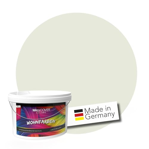 WALLCOVER Colors Wandfarbe Grün Pastell 2.5 L für Innen Innenfarbe Shadow 2A Matt | Profi Innenwandfarbe in Premium Qualität | weitere Größen und Farbtöne erhältlich von WALLCOVER