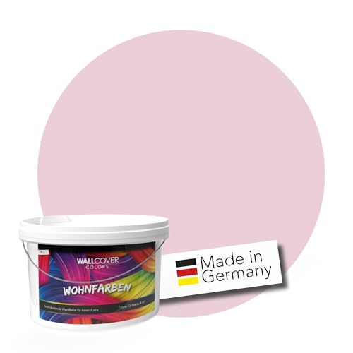 WALLCOVER Colors Wandfarbe Pink Rosa für Innen 5 L Innenfarbe Piccadilly 5A Matt | Profi Innenwandfarbe in Premium Qualität | weitere Größen und Farbtöne erhältlich von WALLCOVER