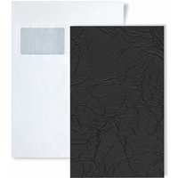 1 MUSTERSTÜCK S-24942 WallFace CREPA Graphite Black STRUCTURE Collection Wandpaneel MUSTER in ca. DIN A5 Größe von WALLFACE