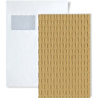 Wallface - 1 musterstück S-24955 rattan 20 Gold structure Collection Wandpaneel muster in ca. din A5 Größe von WALLFACE