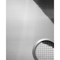 Wallface - Wandpaneel Wandverkleidung 27377 M-Style Design Tapete Metall Dekor selbstklebend spiegelnd silber 0,96 qm - silber von WALLFACE