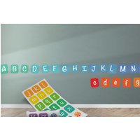 Kinder Alphabet Lernwand Aufkleber Kit von WALLMAGINATION