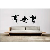 Snowboard Wandtatz von WALLMAGINATION