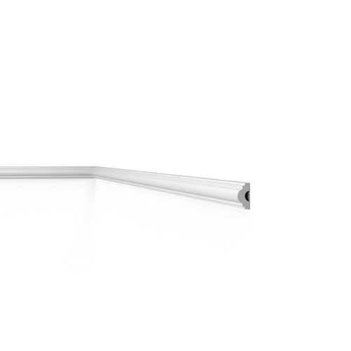 WL7 WALLSTYL Wandleiste - 25 x 13 x 2000 mm - NOËL & MARQUET - eine Marke von NMC - Extrudiertes Polystyrol mit hoher Dichte von NOEL & MARQUET