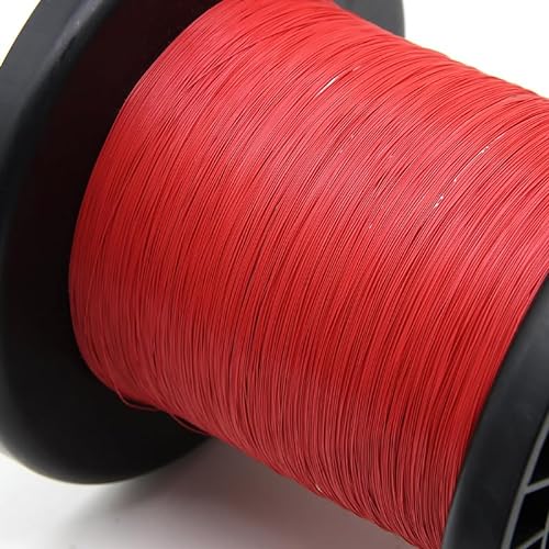 50 m UL10064 FEP-Draht 40/36/34/32/30/28/26 AWG PTFE-Kunststoff, ultrafeine Mikrolitzen, Lötzinn, Kupferkabel mit hoher Leitfähigkeit (Color : Red, Size : 30AWG) von WALNUTS