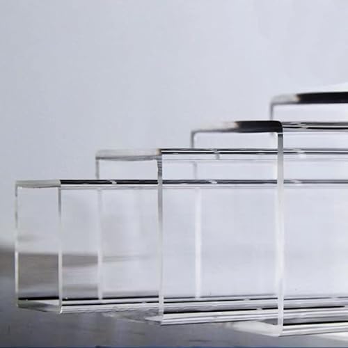 WALNUTS Acryl-Vierkantrohr 10~100 mm Seitliches Acryl-Vierkantrohr Hohlkanal transparentes Plexiglasrohr PMMA-Quartett Cantal (Color : 240mm 2Pcs, Size : 80x80x4mm) von WALNUTS