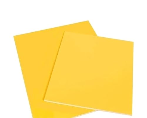 WALNUTS FR4-Glasfaserplatte. Gelbe Epoxidharzplatte 3240. FR-4-Epoxidharzplatte aus Glasfaser 3D for Antistatik (Color : 235MM x 235MM, Size : 0.5mm) von WALNUTS