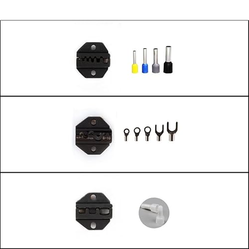 WALNUTS HS Crimpzange Backen Zangen Matrizen Plug Tube Isolierung Nicht isolierte Fahne Koaxialkabelklemmen Austauschbare Crimper Matrizensätze (Color : 5Choose one jaw only, Size : NO.1) von WALNUTS