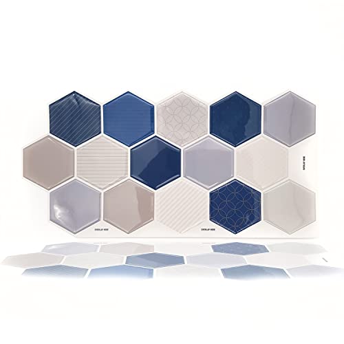WALPLUS 12 Blatt Honig-Hexa-Fliesenaufkleber, 3D-Sechseck-Fliesenaufkleber, 30 x 15 cm, Vinyl-Fliesen, zum Aufkleben auf Fliesen, Fliesen, Fliesen, Farbe, Badezimmer, Küche, Dekoration, WT3D3026. WALPLUS 12 Blatt Honig-Hexa-Fliesenaufkleber, 3D-Sechseck-Fliesenaufkleber, 30 x 15 cm, Vinyl-Fliesen, zum Aufkleben auf Fliesen, Fliesen, Fliesen, Farbe, Badezimmer, Küche, Dekoration, WT3D3026. von WALPLUS