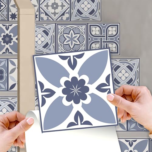 WALPLUS 72 Stück 15x15cm Lissabon-Blau Weiß Blau Wandfliesen Aufkleber Schälen und Kleben Backsplash Abziehbilder Startseite Dekore Aufkantung für Küche Badezimmer Kacheln Farbe auf Wand Wohnen Zimmer WALPLUS 72 Stück 15x15cm Lissabon-Blau Weiß Blau Wandfliesen Aufkleber Schälen und Kleben Backsplash Abziehbilder Startseite Dekore Aufkantung für Küche Badezimmer Kacheln Farbe auf Wand Wohnen Zimmer von WALPLUS