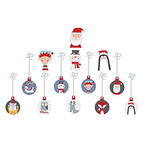 WALPLUS Wandsticker Weihnachtsdeko gemischt One Size von WALPLUS