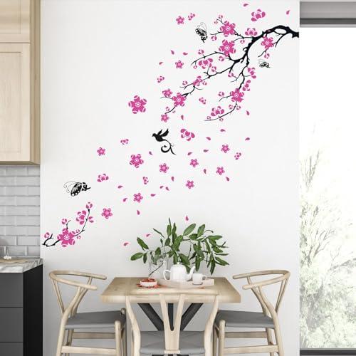 Walplus 150x90 cm Wand Sticker Kirsche Pflaume Blüten und Schmetterlinge Entfernbar Selbstklebend Wandbild Kunst Aufkleber Home Dekoration Wohnzimmer Schlafzimmer Büro Tapete Kinderzimmer Geschenk Walplus 150x90 cm Wand Sticker Kirsche Pflaume Blüten und Schmetterlinge Entfernbar Selbstklebend Wandbild Kunst Aufkleber Home Dekoration Wohnzimmer Schlafzimmer Büro Tapete Kinderzimmer Geschenk von WALPLUS