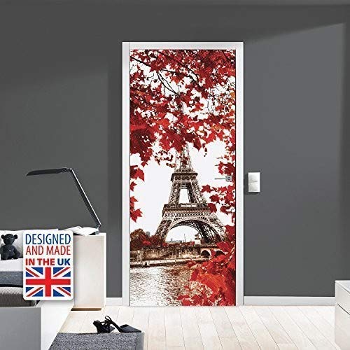 Walplus Eiffelturm Wand Sticker, Vinyl Mehrfarbig, 103 X 5.4 X 5.4 CM von WALPLUS