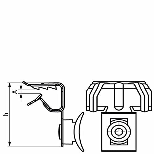 Attache de bord de tôle WALRAVEN BRITCLIPS - FC20-14-20 mm - Avec attache PA noire - 50320020 von WALRAVEN FRANCE EURL