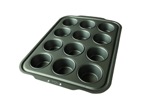 WALTER Muffin Form Muffinsformen Muffin 12 er Form - Profi-Backform - Weiße Antihaft-Beschichtung - Ofenfest bis 250°C von WALTER
