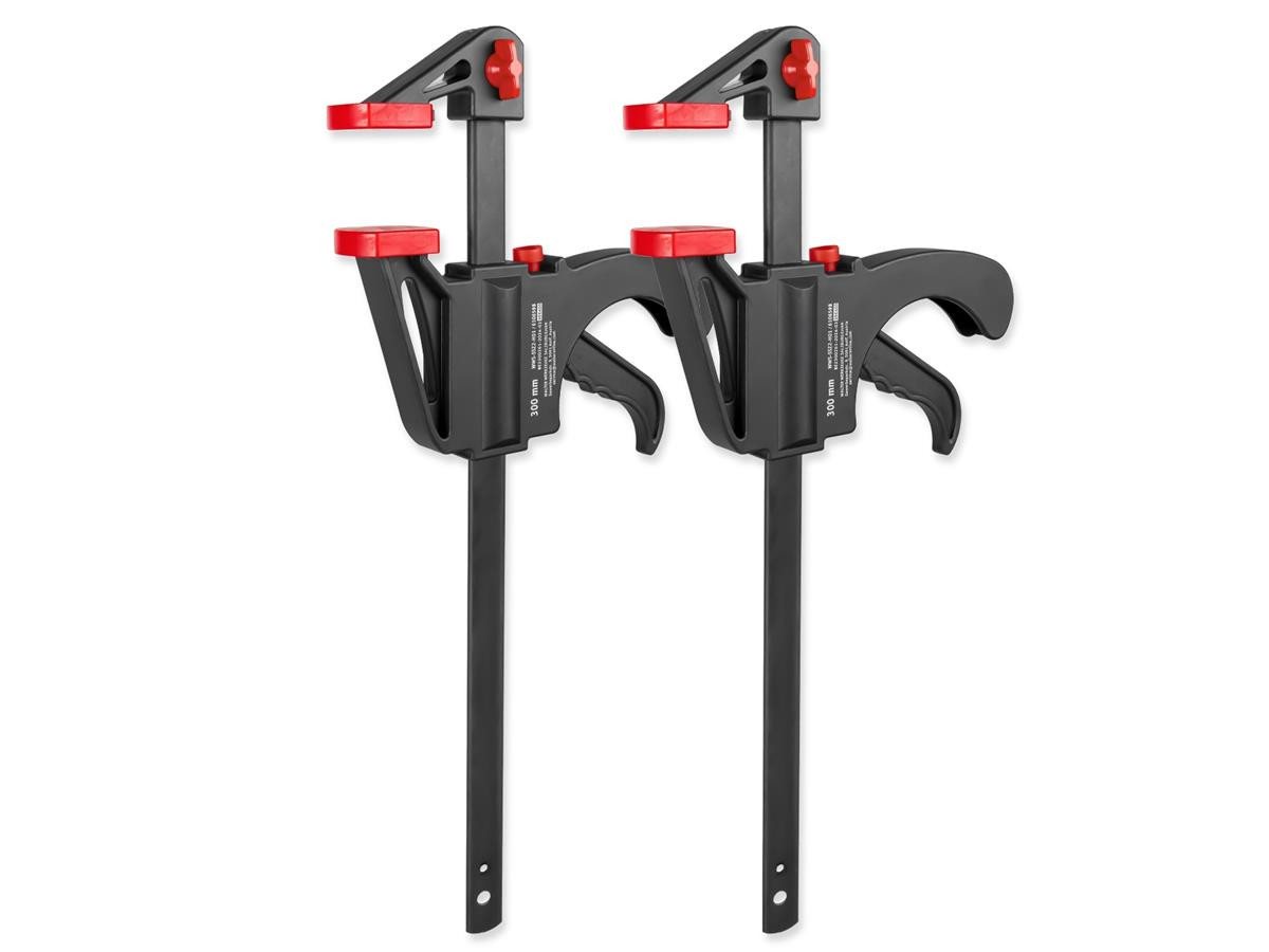 WALTER Spannzwinge Schnellspannzwingen 2er Set, Spannweite 300 mm, Spannkraft von bis zu 120 kg WALTER Spannzwinge Schnellspannzwingen 2er Set, Spannweite 300 mm, Spannkraft von bis zu 120 kg von WALTER