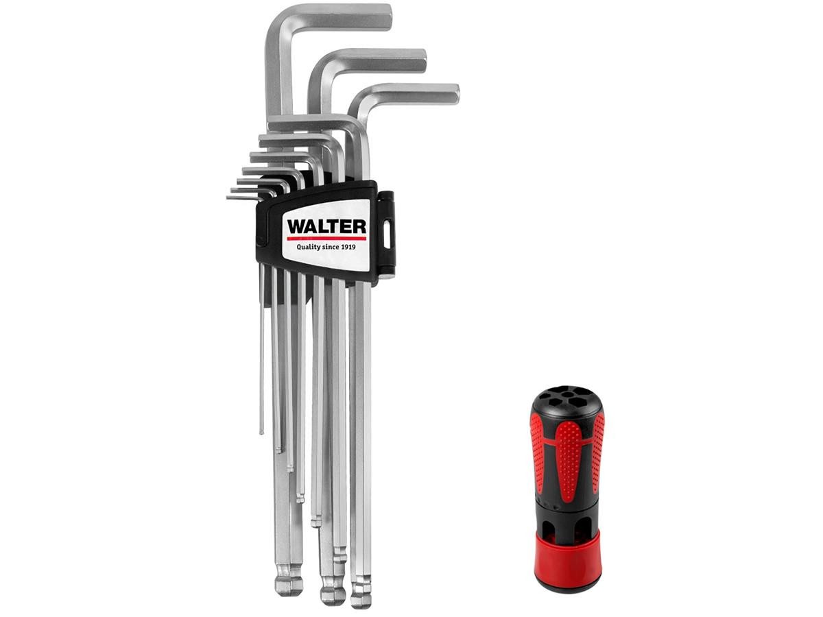 WALTER Stiftschlüssel Kugelkopf Stiftschlüsselsatz 11-teilig, Hohe Präzision und Vielseitigkeit WALTER Stiftschlüssel Kugelkopf Stiftschlüsselsatz 11-teilig, Hohe Präzision und Vielseitigkeit von WALTER