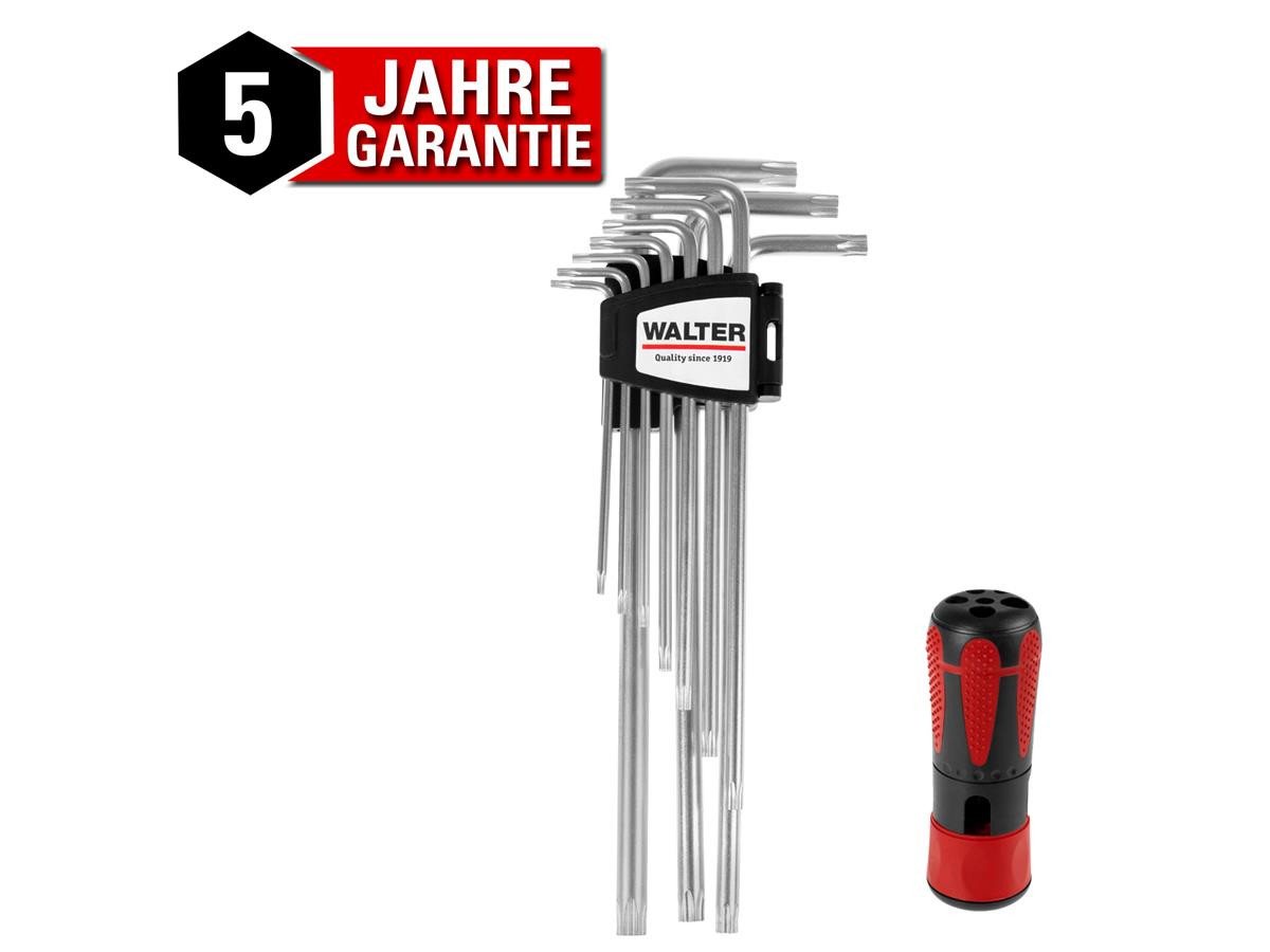 WALTER Stiftschlüssel Walter TX Stiftschlüsselsatz 11-teilig, Hochwertiger Stahl mit hoher Härte WALTER Stiftschlüssel Walter TX Stiftschlüsselsatz 11-teilig, Hochwertiger Stahl mit hoher Härte von WALTER