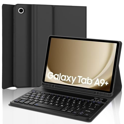 WALWALO Samsung Tablet A9 Plus Hülle Mit Tastatur - QWERTZ Deutsches Layout, Galaxy Tab A9 Plus Hülle Mit Tastatur 11 Zoll 2023, Magnetische Abnehmbare Keyboard für Samsung Tab А9+/A9 Plus WALWALO Samsung Tablet A9 Plus Hülle Mit Tastatur - QWERTZ Deutsches Layout, Galaxy Tab A9 Plus Hülle Mit Tastatur 11 Zoll 2023, Magnetische Abnehmbare Keyboard für Samsung Tab А9+/A9 Plus von WALWALO