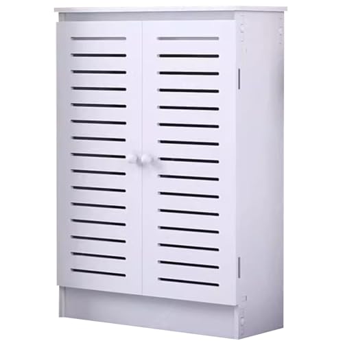Heizkörperverkleidung, Heizkörper Verkleidung, Moderner Weißer Heizkörperschrank mit 2 Türen, Zusätzliche Ablagefläche für Das Homeoffice, Einfache Installation(90x80x20 cm) von WAMJ AQDY
