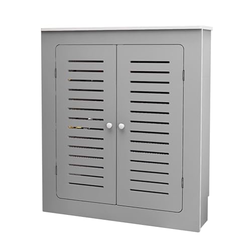 Heizungsverkleidung, Heizung Verkleidungfür Zuhause mit Ablagefläche, Modernes, Atmungsaktives Heizschrankregal mit 2 Türen, Dekorativer Flurschrank für Wohnzimmer, Schlafzimmer(80x80x20 cm) von WAMJ AQDY