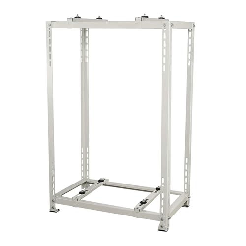 Mini-Split-Kondensatorständer, Doppelstöckiger Bodenständer für Mini-Split-Klimaanlagen-Wärmepumpen – Verzinkter Stahl, Stoßdämpfende Konstruktion, Belastbar Bis 220 KG(80 * 80 * 40cm) von WAMJ AQDY