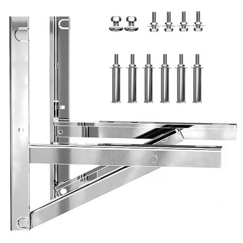 Mini-Split-Wandhalterung, Wandkonsole, Edelstahl 304, Bis zu 380 KG für Klimaanlagen, Wärmepumpen, HVAC, Kompressoren(39x50cm/15.4x19.7in) von WAMJ AQDY