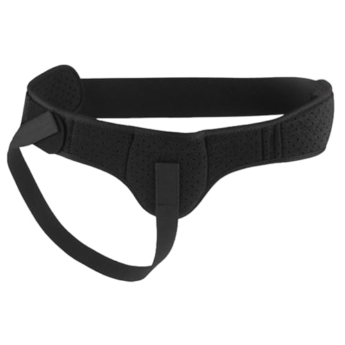WAMJ AQDY Leistenbruch Herren Medizinischer Stützgürtel, Bruchband, mit Druckpolster und Verstellbarem Hüftgurt für die Linke und Rechte Leiste (M/L/XL)(Black,M) von WAMJ AQDY