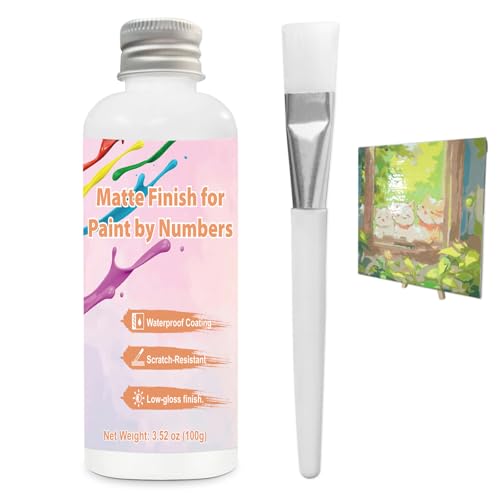 WAN2TLK Malen nach Zahlen - 100ml Schlusslack klar und glänzend, versiegelt die Oberfläche, vergilbt nicht, kratzfest, für Erwachsene und Anfänger, Mattlack + Pinsel - Painting by Numbers Sealer WAN2TLK Malen nach Zahlen - 100ml Schlusslack klar und glänzend, versiegelt die Oberfläche, vergilbt nicht, kratzfest, für Erwachsene und Anfänger, Mattlack + Pinsel - Painting by Numbers Sealer von WAN2TLK