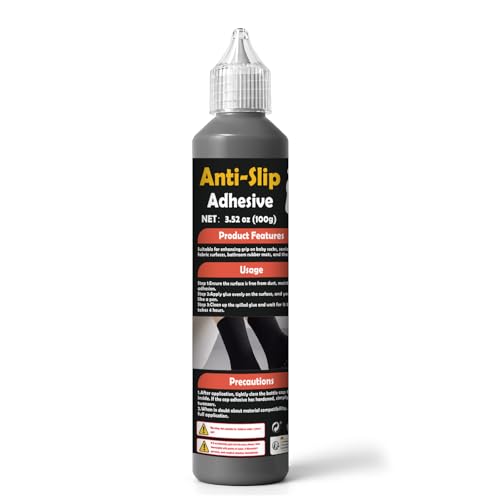 Sock Stop Anti Rutsch 100g Schwarz - gummiartige Antirutsch-Farbe auf Wasserbasis (kein Latex), für Textilien, sicherer Halt auf glatten Böden, einfache Anwendung aus der Flasche von WAN2TLK