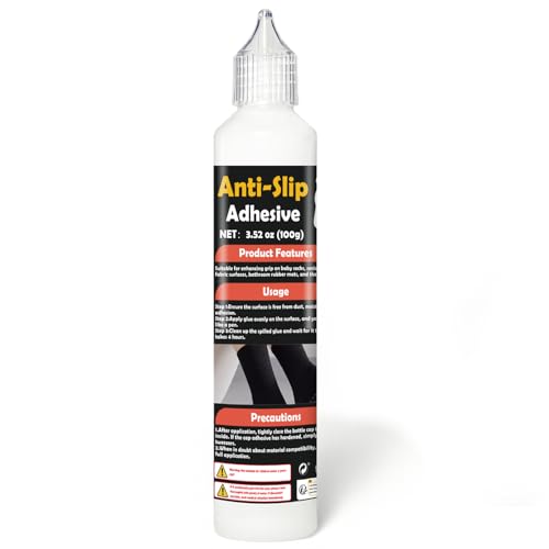 Sock Stop Anti Rutsch 100g Weiß - gummiartige Antirutsch-Farbe auf Wasserbasis (kein Latex), für Textilien, sicherer Halt auf glatten Böden, einfache Anwendung aus der Flasche von WAN2TLK