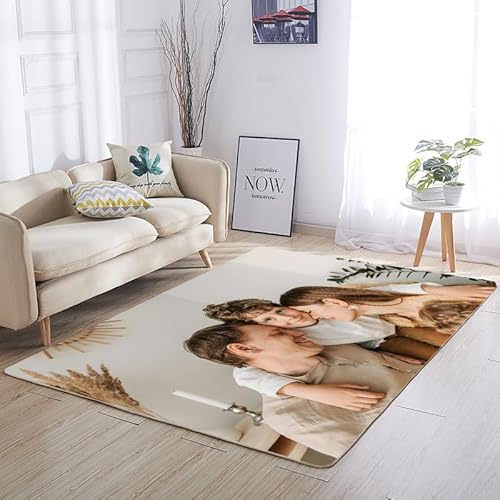 WANAHTON Teppich 120x180 cm Personalization Teppich Teenager Junge rutschfest Machen Waschbare Kurzflor Teppich Wohnzimmer Totenkopf von WANAHTON