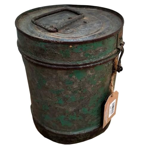 Bidón de metal marrón 19x19x24 von WANDERLUST DECO