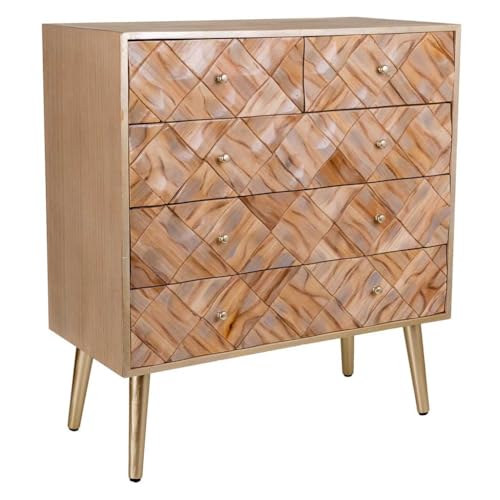 WANDERLUST DECO Cómoda de Madera marrón 72,5x35x79 von WANDERLUST DECO