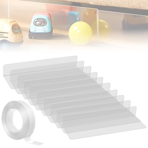 WANDGU 10Pcs Spielzeugblocker für Möbel mit Klebeband: 39 x 4 x 8 cm Spielzeugblocker Couch, Spielzeug Blocker Unter Sofa, Transparente Spielzeugblocker für Sofa Bett Couch Schrank Kommode Küche von WANDGU